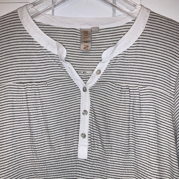 Anthropologie Dolan Striped Coast Ferry Henley Top - Picture 5 of 16